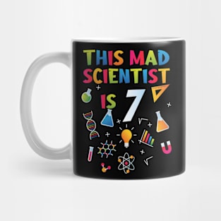 This Mad Scientist Is 7 - 7th Birthday - Science Birthday Mug